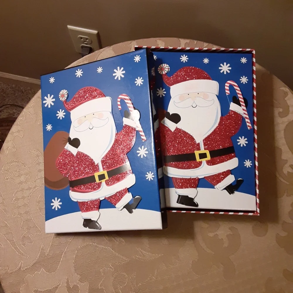 Santa Clause Set of 4 Nesting Boxes
